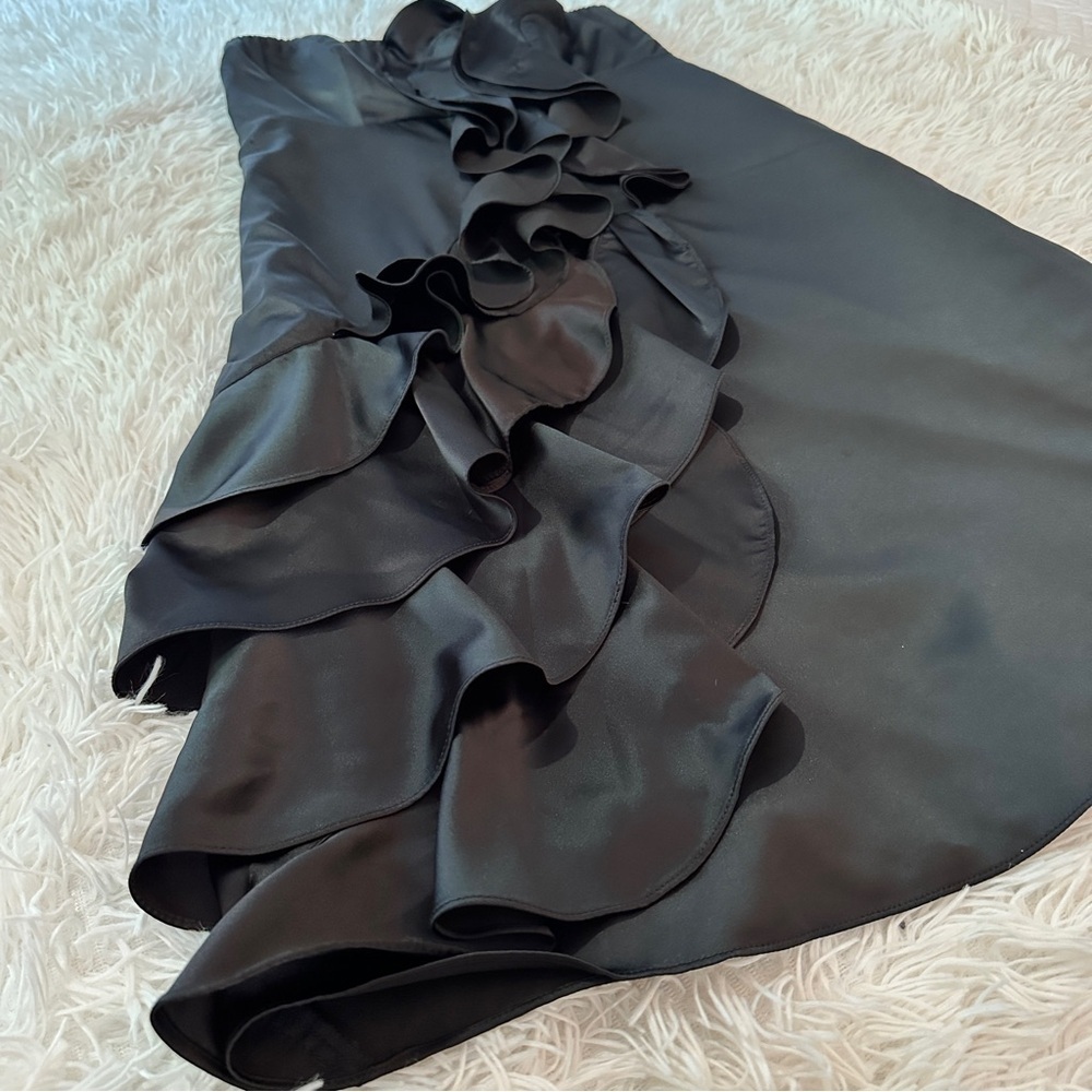 The Limited Event Black Strapless Ruffle Cocktail Dress Women’s 2 – Formal LBD - Picture 10 of 16